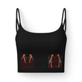 Women's Luxe Bra with Bold Red Leopard Print