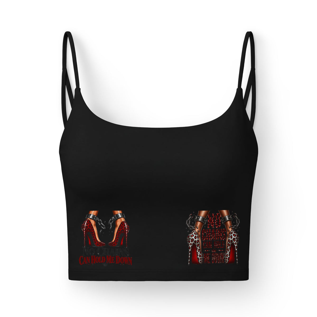 Women's Luxe Bra with Bold Red Leopard Print