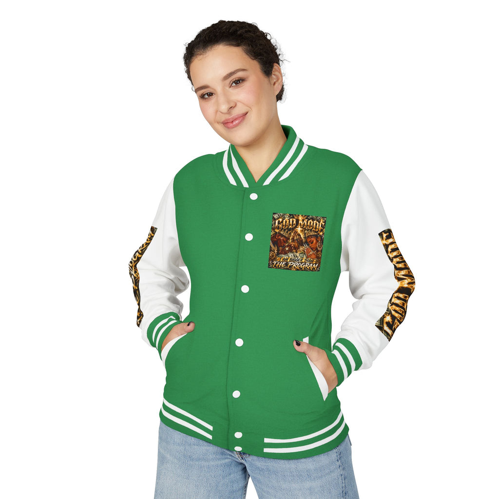 Letterman Jacket — 'I Am Bigger Than The Program' Graphic Varsity Jacket
