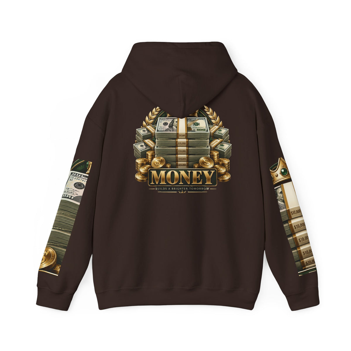 Hoodie — "You Mad At You Not Me! / You Can't Keep Up!" Flame Sleeve Graphic Hoodie