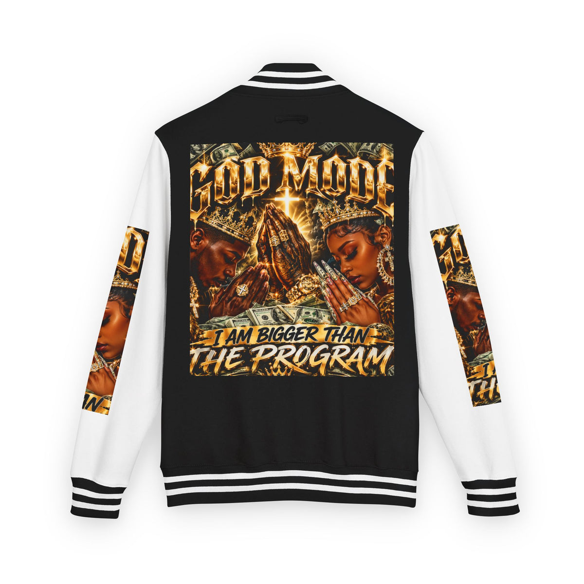 God Motive “I Am Bigger Than the Program” Letterman Jacket