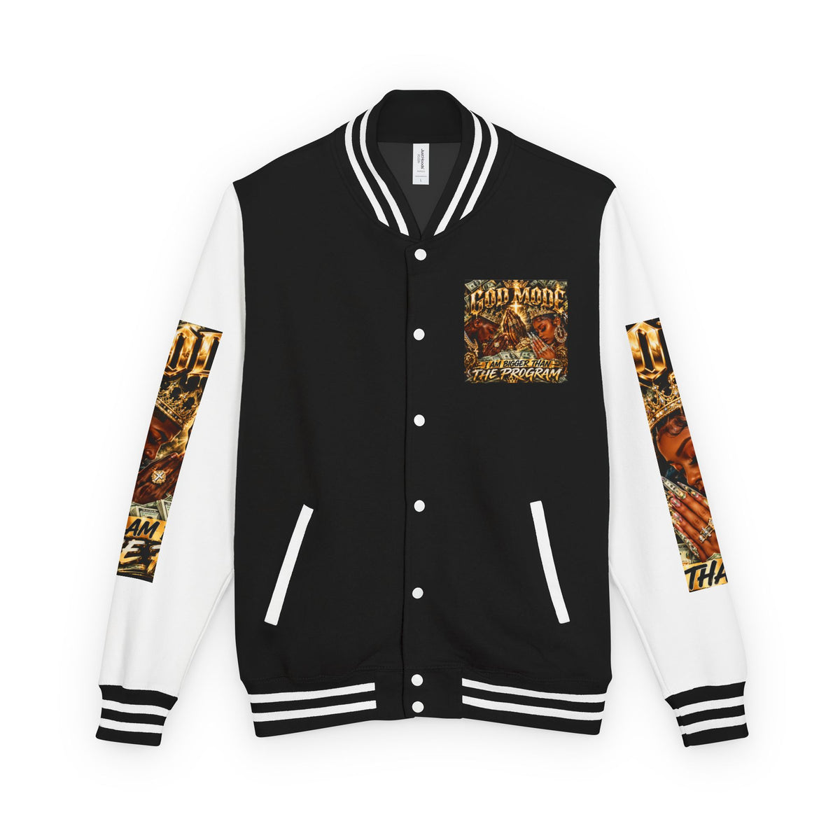 God Motive “I Am Bigger Than the Program” Letterman Jacket