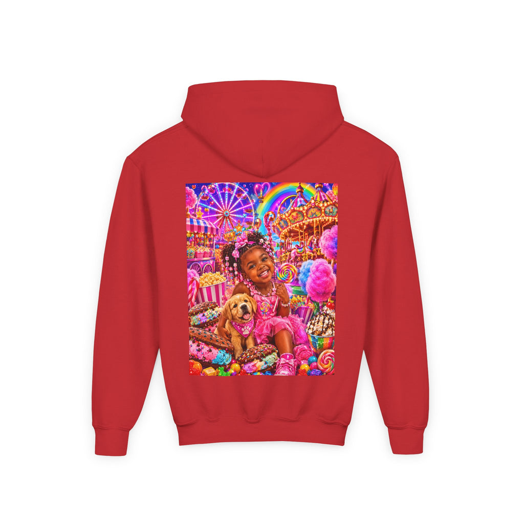 Youth Carnival Girl and Puppy Fairground Hoodie