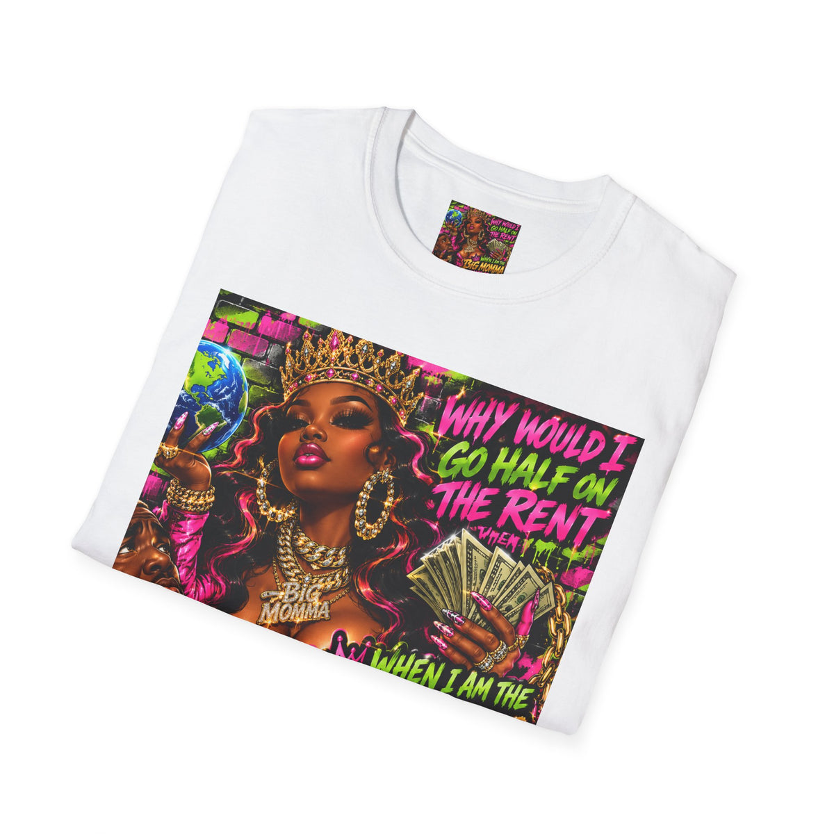 Big Momma Graphic T-Shirt – Bold Retro Hip-Hop Streetwear
