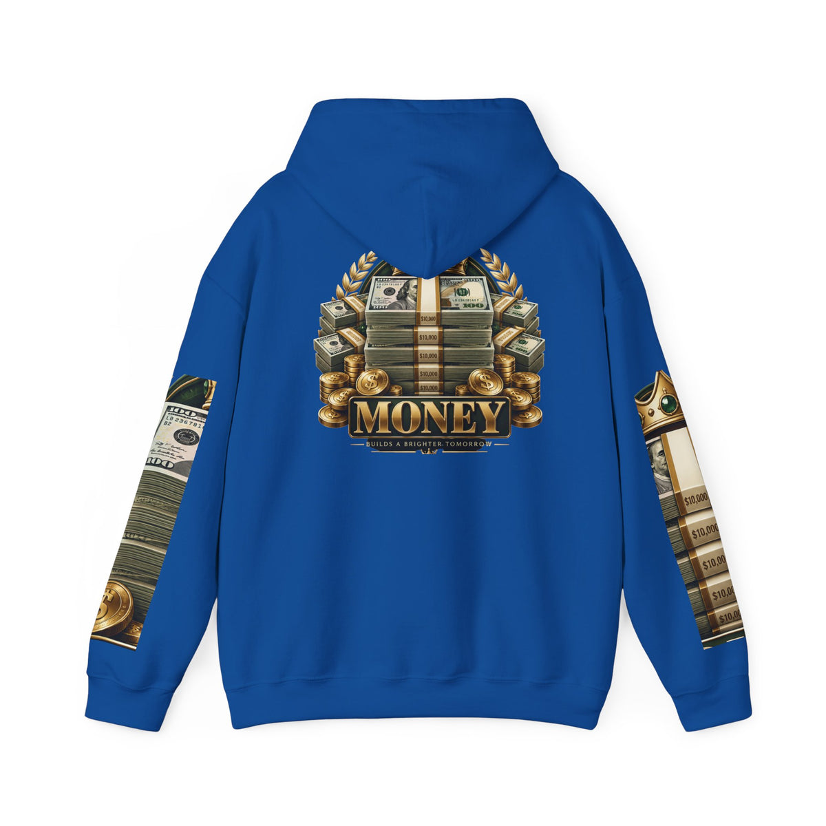 Hoodie — "You Mad At You Not Me! / You Can't Keep Up!" Flame Sleeve Graphic Hoodie