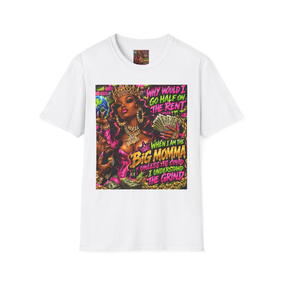 Big Momma Graphic T-Shirt – Bold Retro Hip-Hop Streetwear