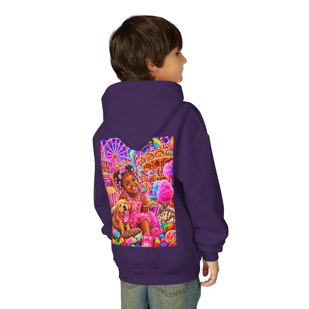 Youth Carnival Girl and Puppy Fairground Hoodie