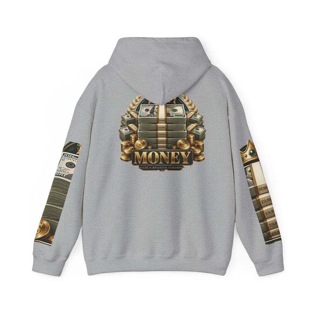 Hoodie — "You Mad At You Not Me! / You Can't Keep Up!" Flame Sleeve Graphic Hoodie