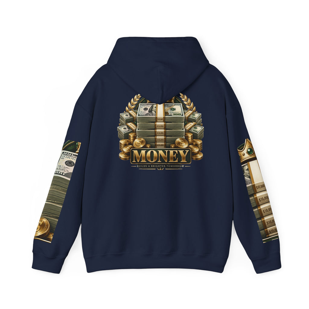 Hoodie — "You Mad At You Not Me! / You Can't Keep Up!" Flame Sleeve Graphic Hoodie