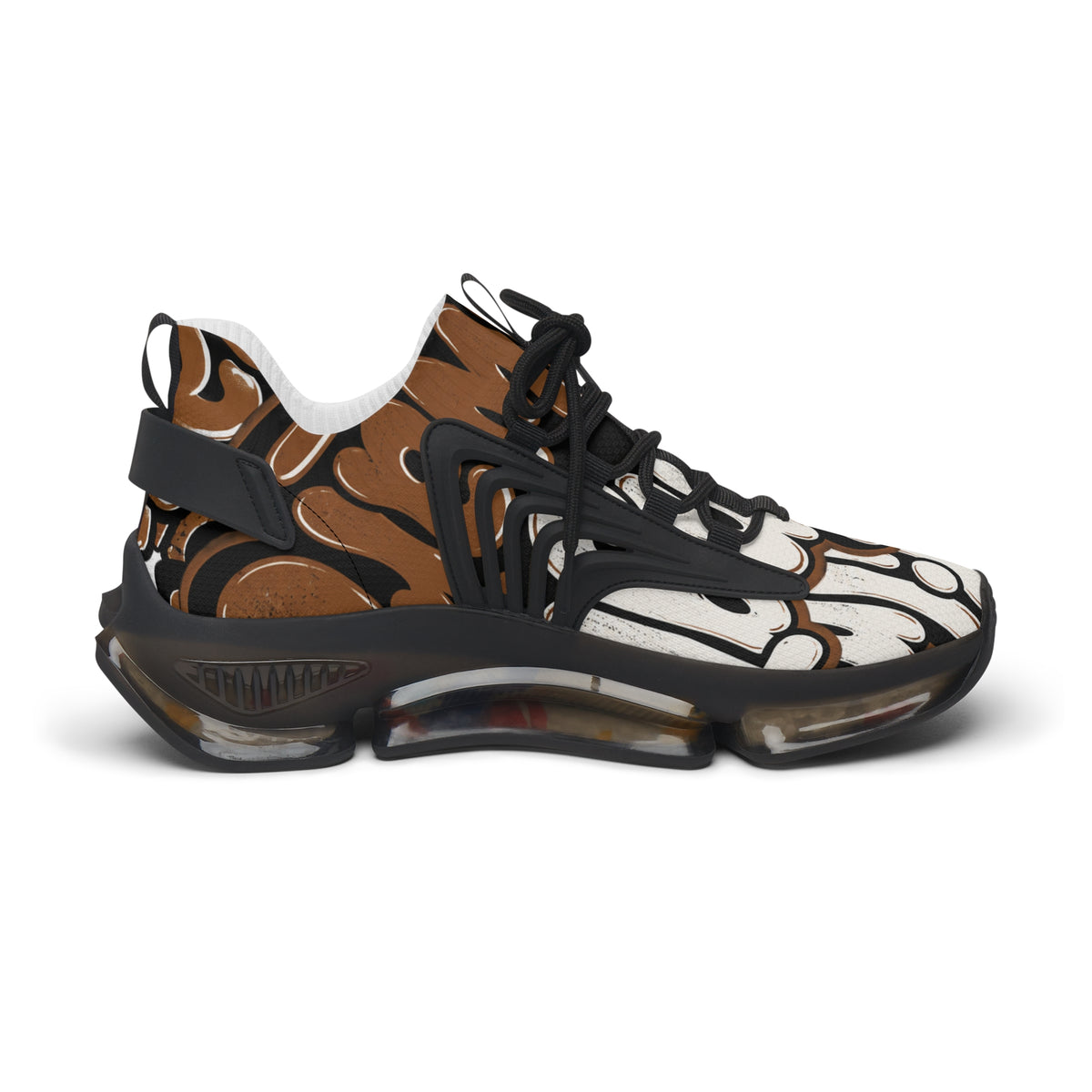 Women's Abstract Retro Mesh Sneakers
