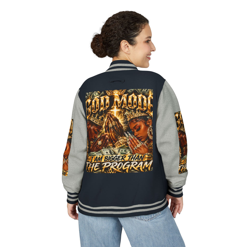 God Motive “I Am Bigger Than the Program” Letterman Jacket