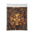 Medusa Goddess Comforter - Gold Serpent Mythic Bedding