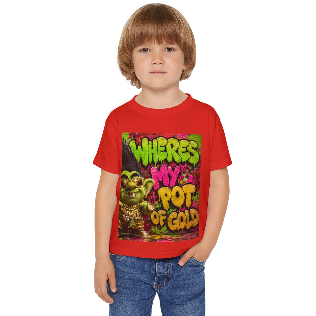 Toddler T-Shirt — "Where's My Pot of Gold" St. Patrick’s Day Troll Tee
