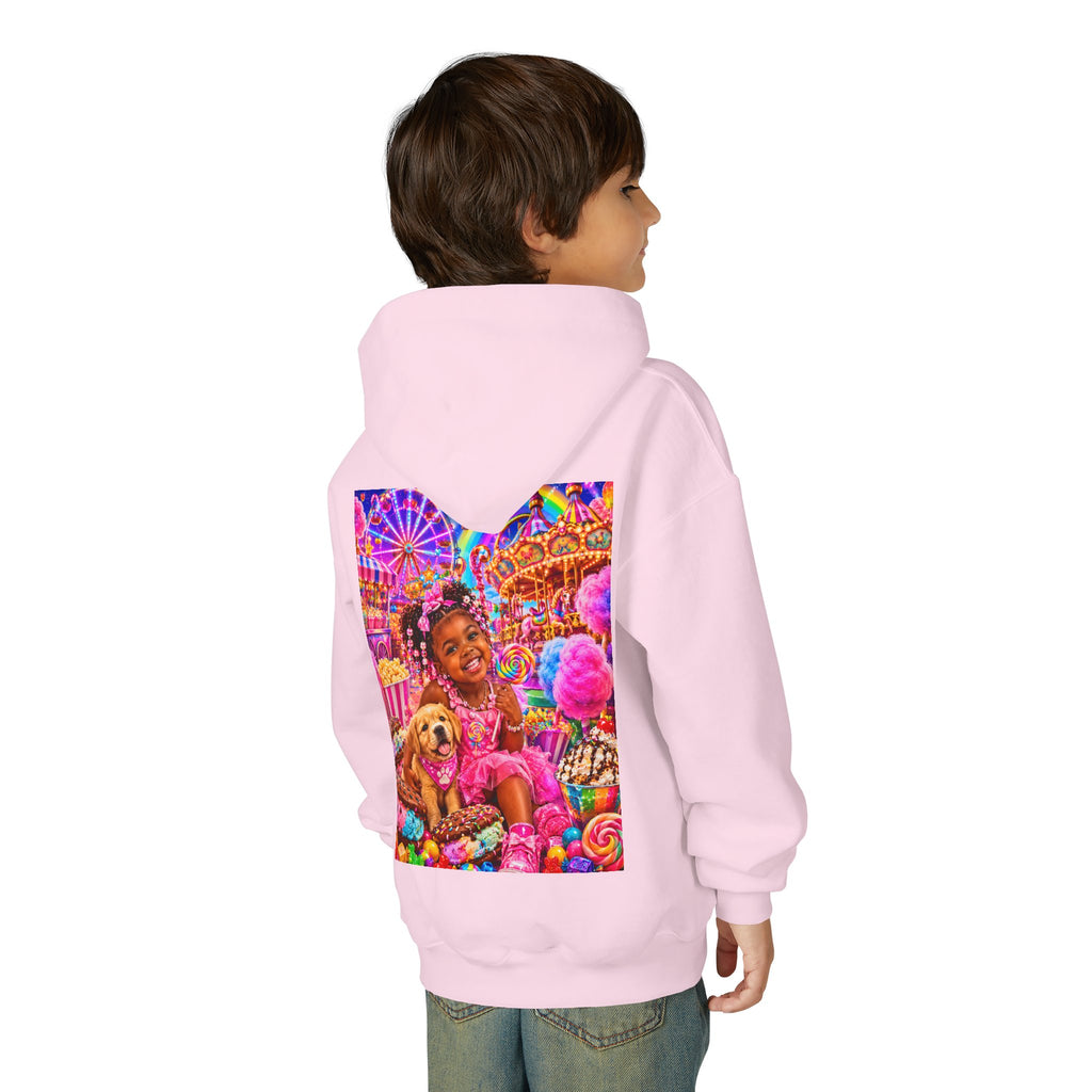 Youth Carnival Girl and Puppy Fairground Hoodie