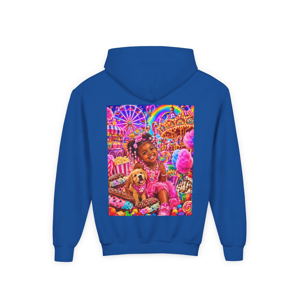 Youth Carnival Girl and Puppy Fairground Hoodie