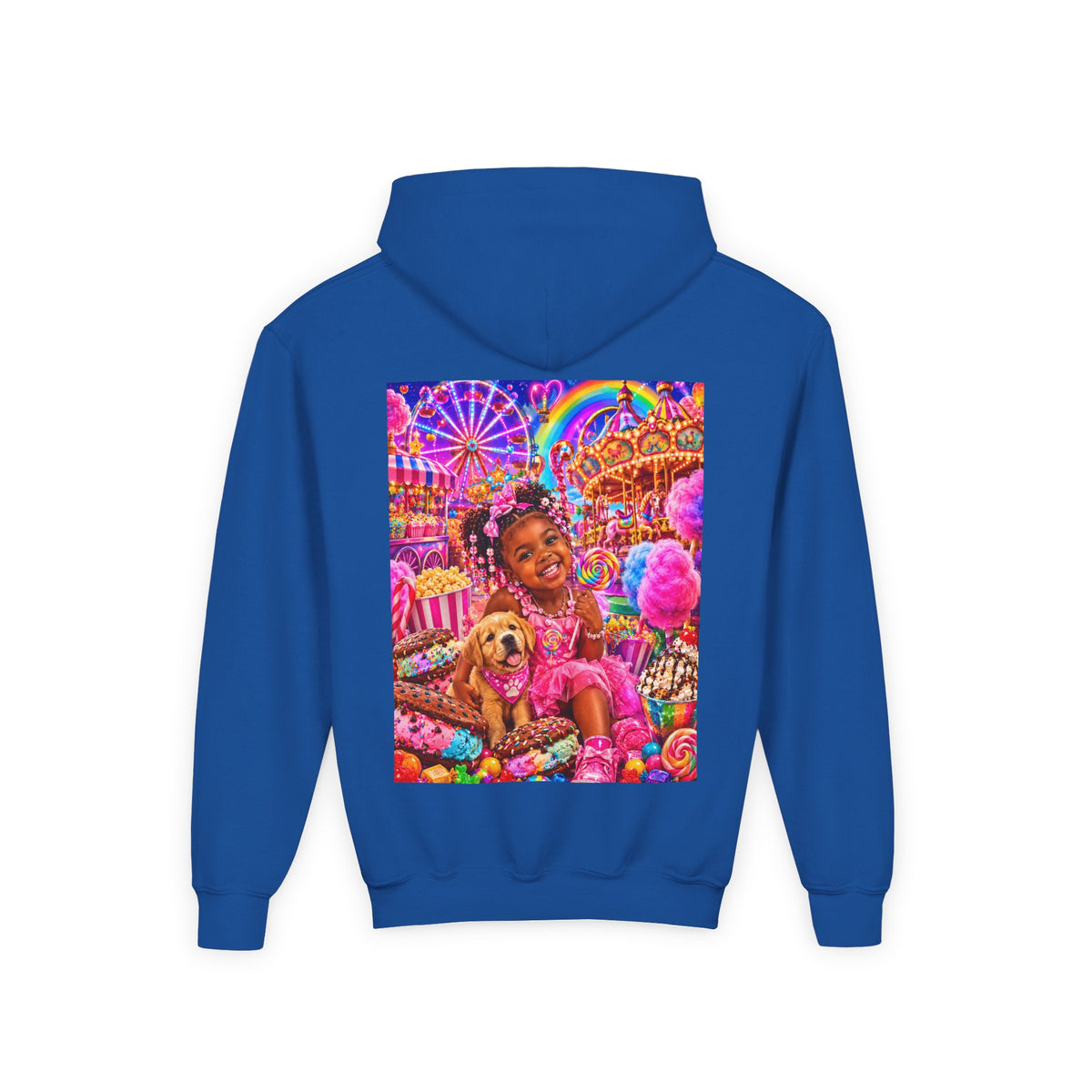 Youth Carnival Girl and Puppy Fairground Hoodie