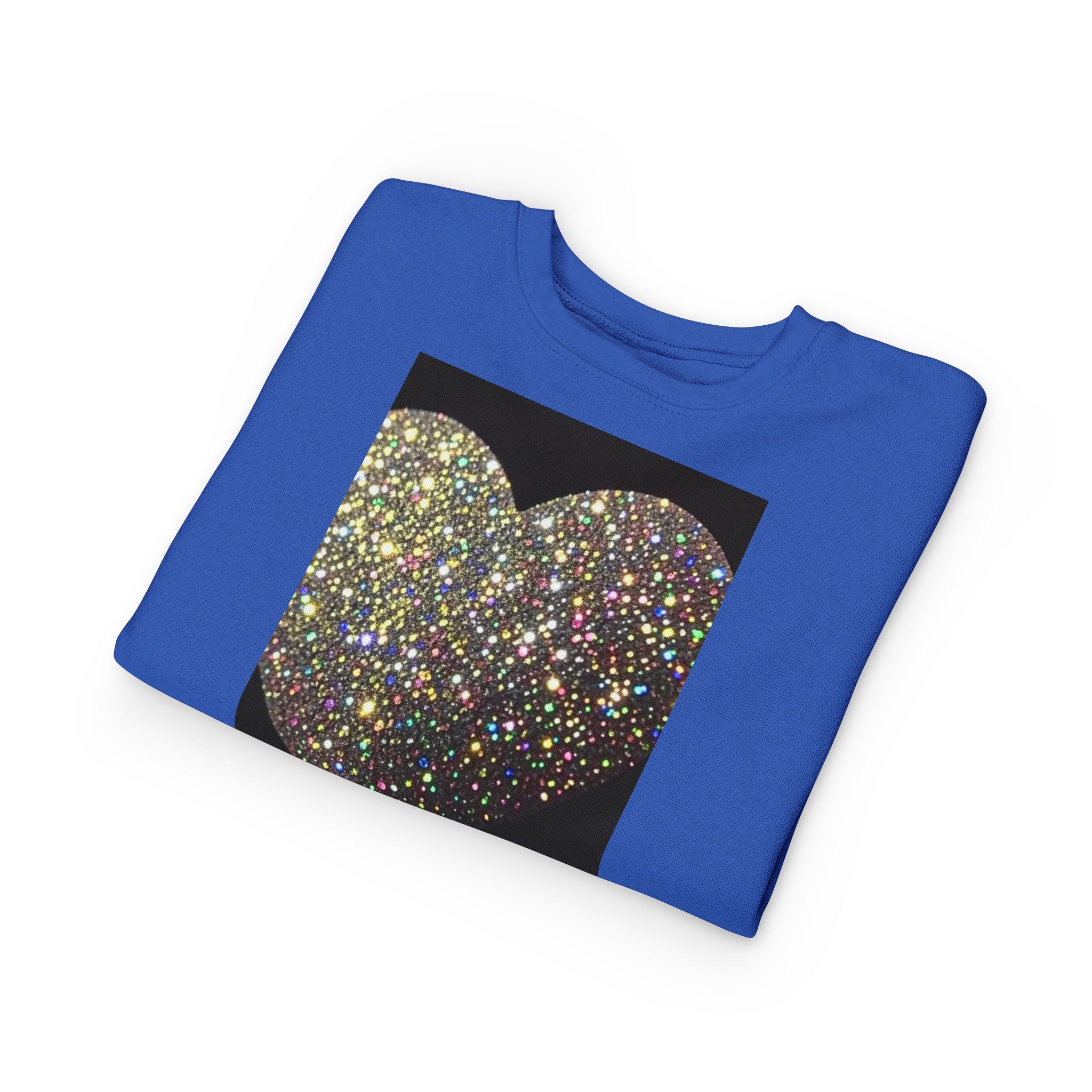 Glitter Heart Toddler Sweatshirt — Sparkly Sequin Heart Pullover for Kids