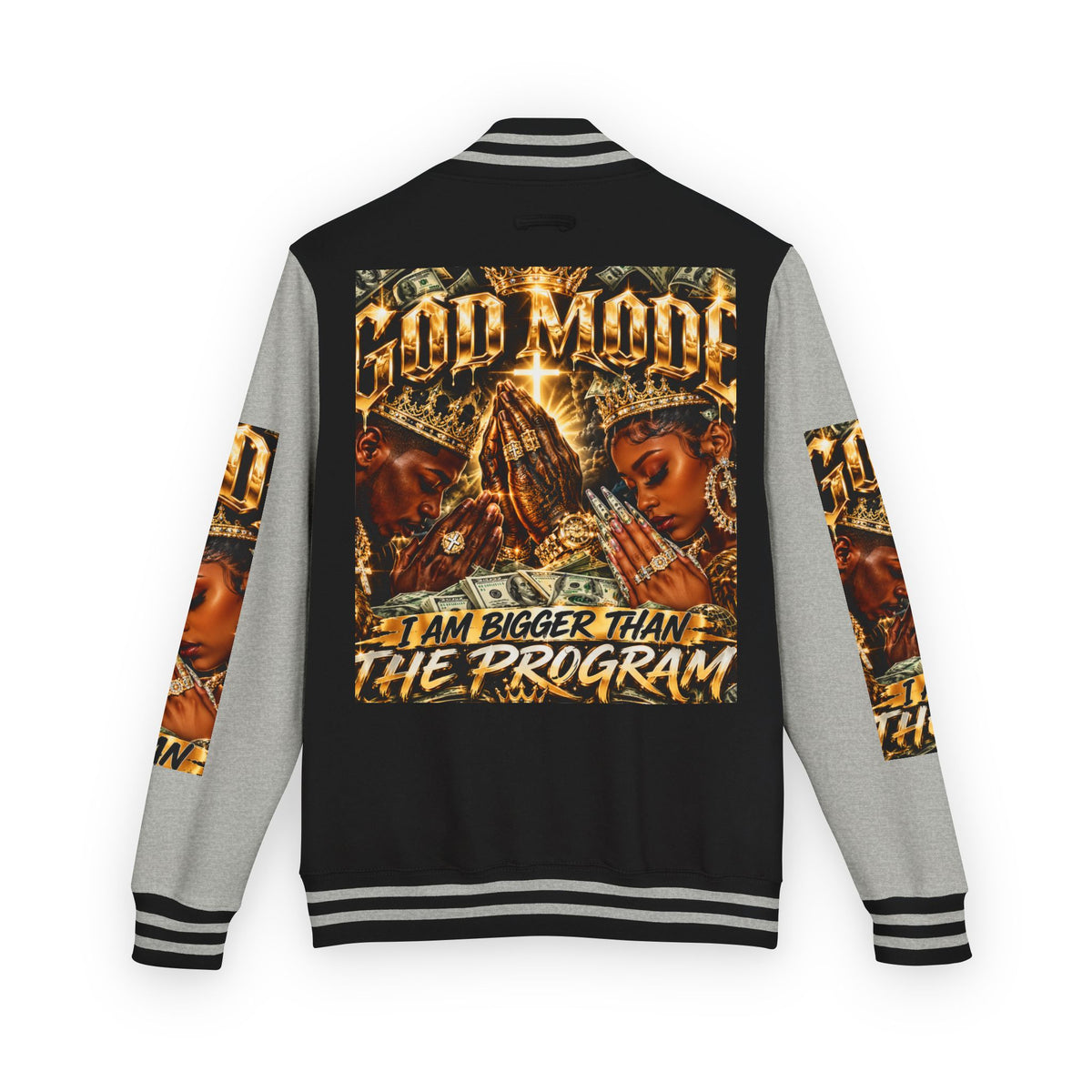 God Motive “I Am Bigger Than the Program” Letterman Jacket