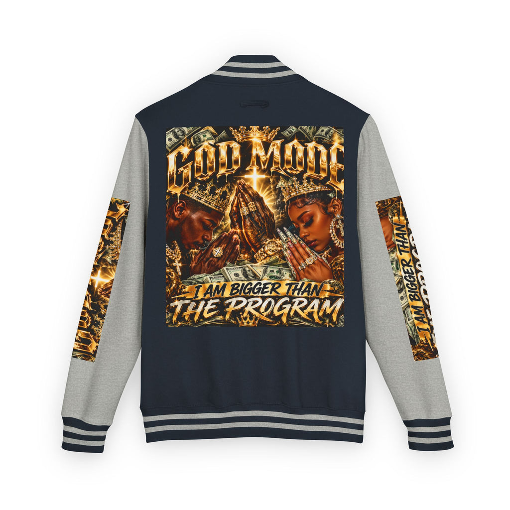 Letterman Jacket — 'I Am Bigger Than The Program' Graphic Varsity Jacket
