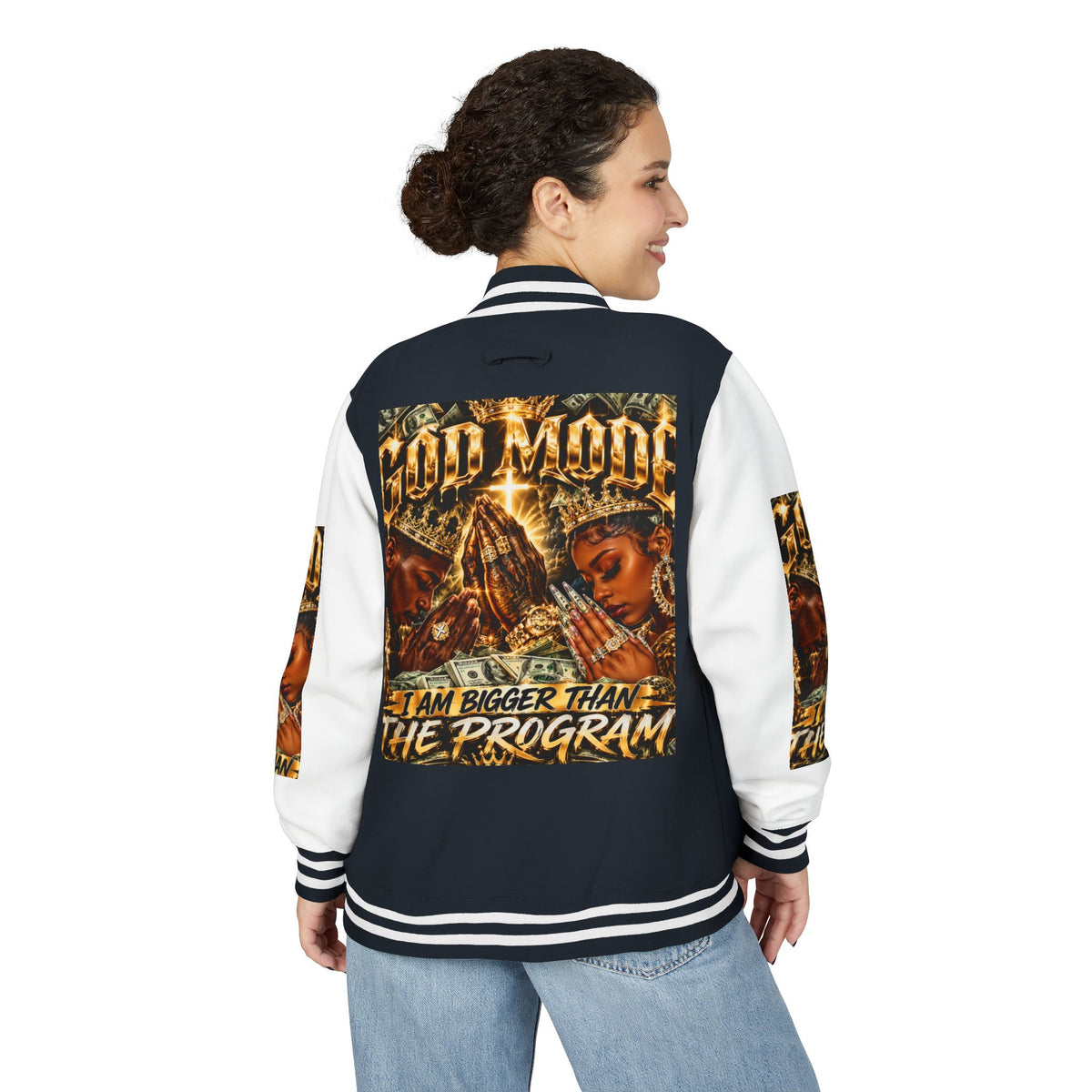 God Motive “I Am Bigger Than the Program” Letterman Jacket