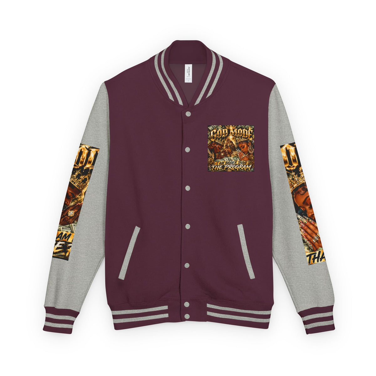 God Motive “I Am Bigger Than the Program” Letterman Jacket