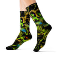Neon Alien Abstract Sublimation Socks