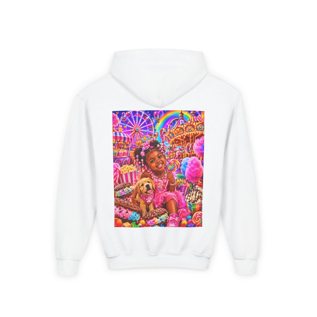 Youth Carnival Girl and Puppy Fairground Hoodie