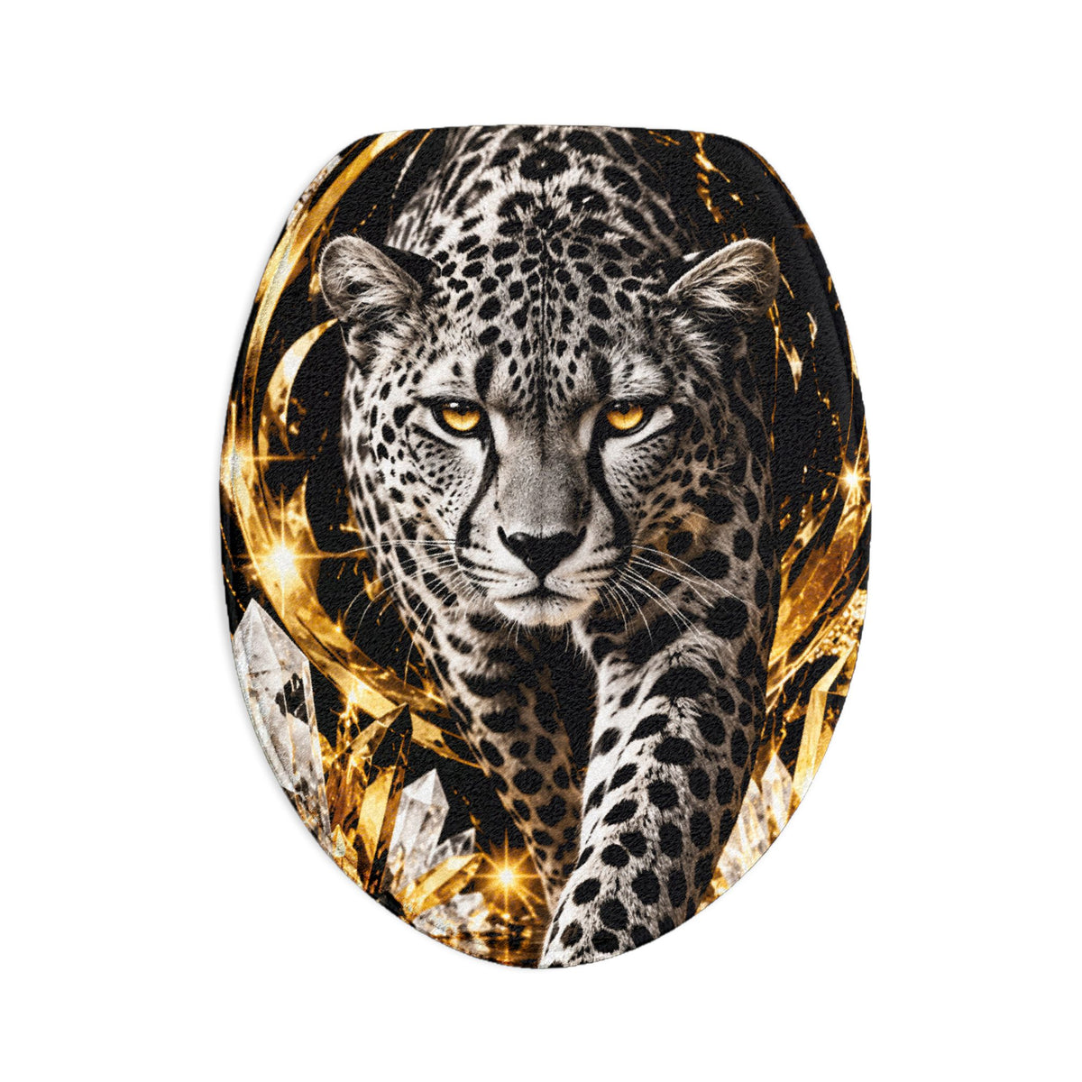 Leopard Bath Mat 3-Piece Set – Fierce Wildlife Bathroom Decor
