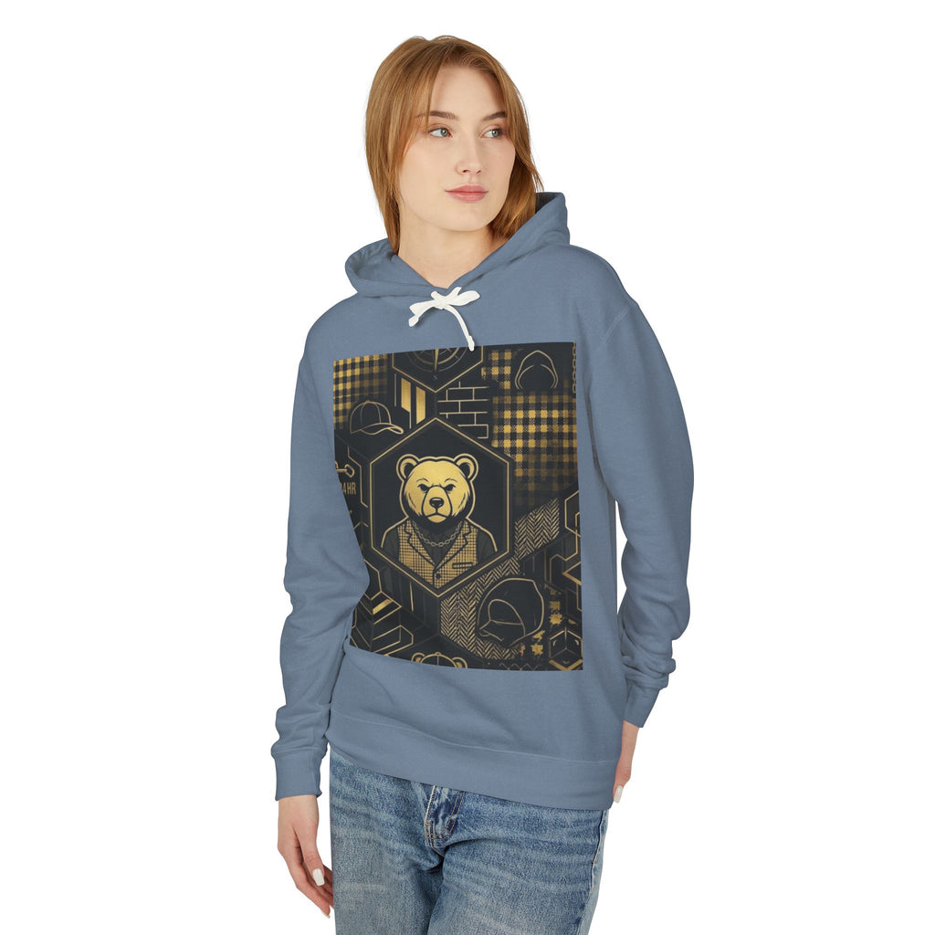 Geometric Bear Graphic Hoodie