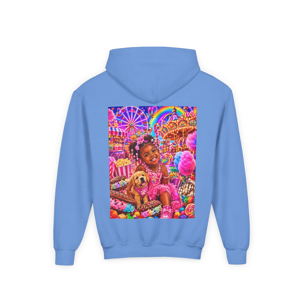 Youth Carnival Girl and Puppy Fairground Hoodie
