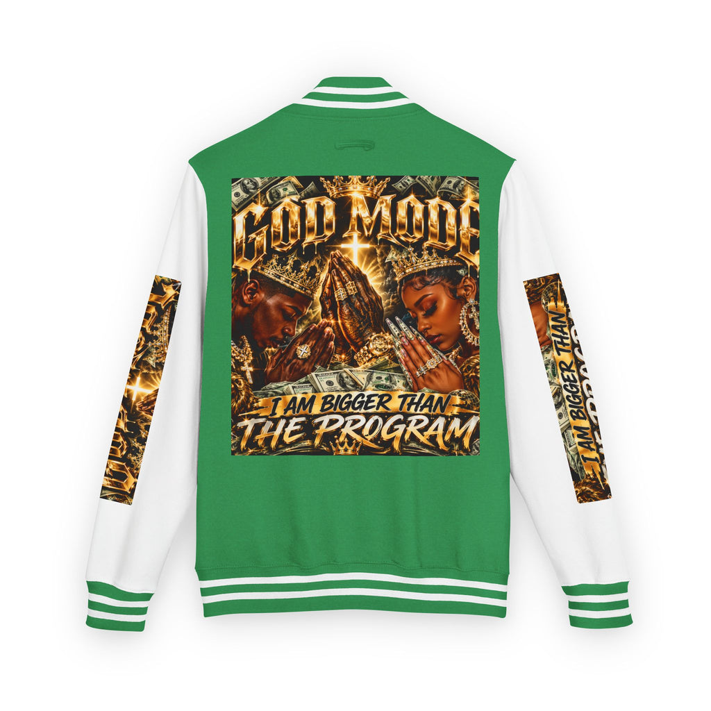 Letterman Jacket — 'I Am Bigger Than The Program' Graphic Varsity Jacket