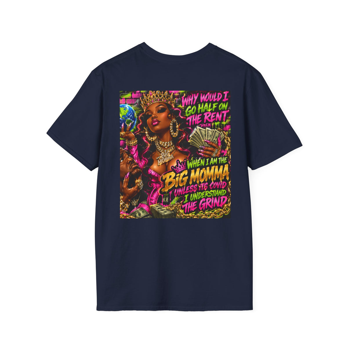 Big Momma Graphic T-Shirt – Bold Retro Hip-Hop Streetwear