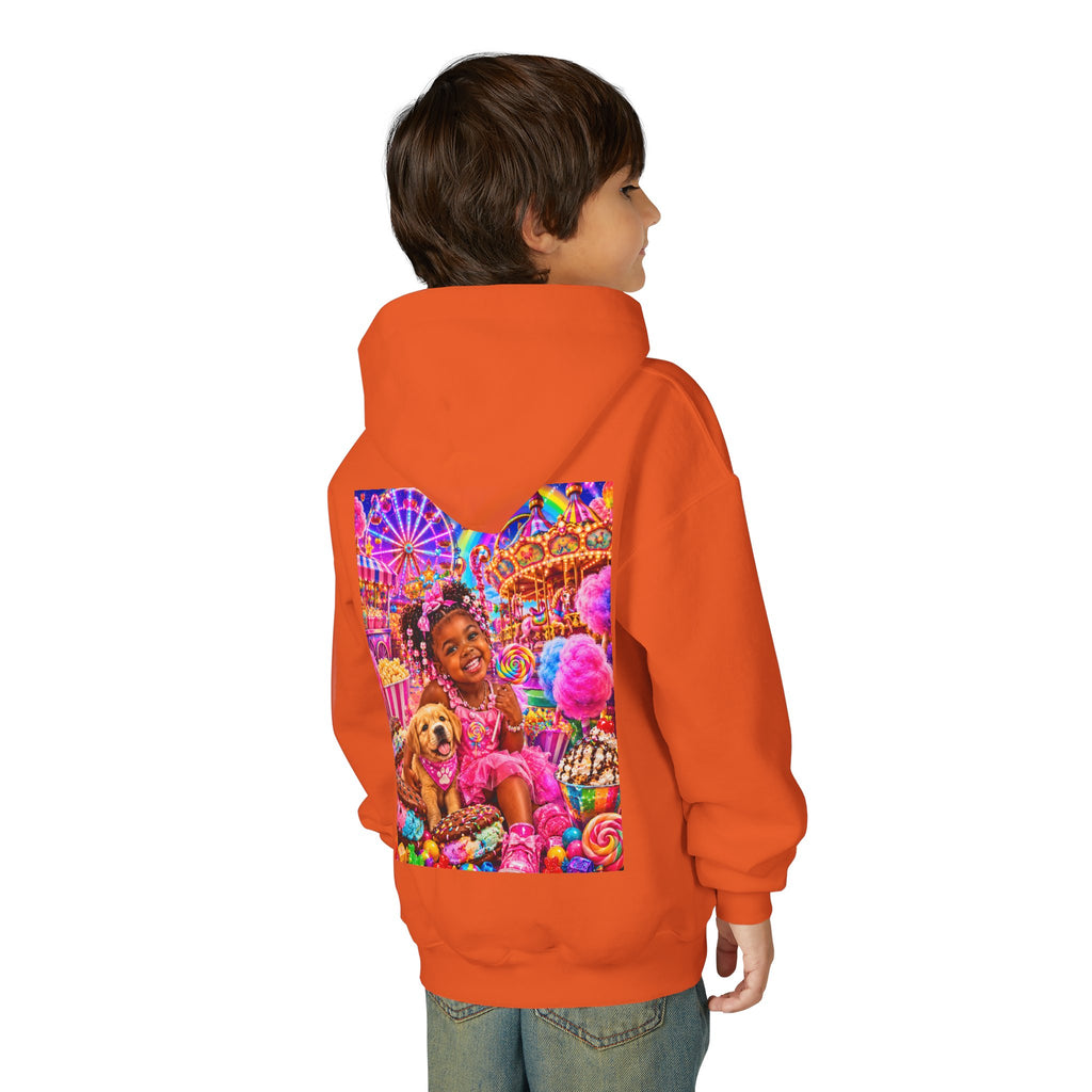 Youth Carnival Girl and Puppy Fairground Hoodie