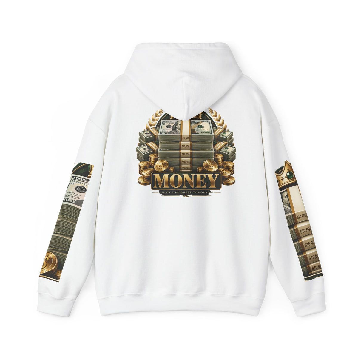 Hoodie — "You Mad At You Not Me! / You Can't Keep Up!" Flame Sleeve Graphic Hoodie