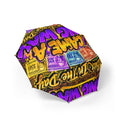 Graffiti Money Foldable Umbrella — Semi-Automatic Compact Rain Umbrella
