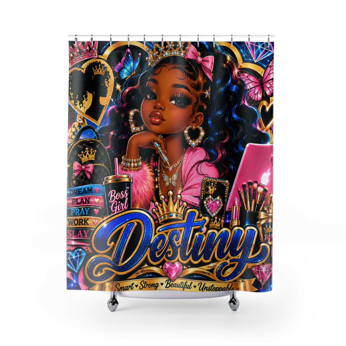 Destiny Queen Glam Shower Curtain