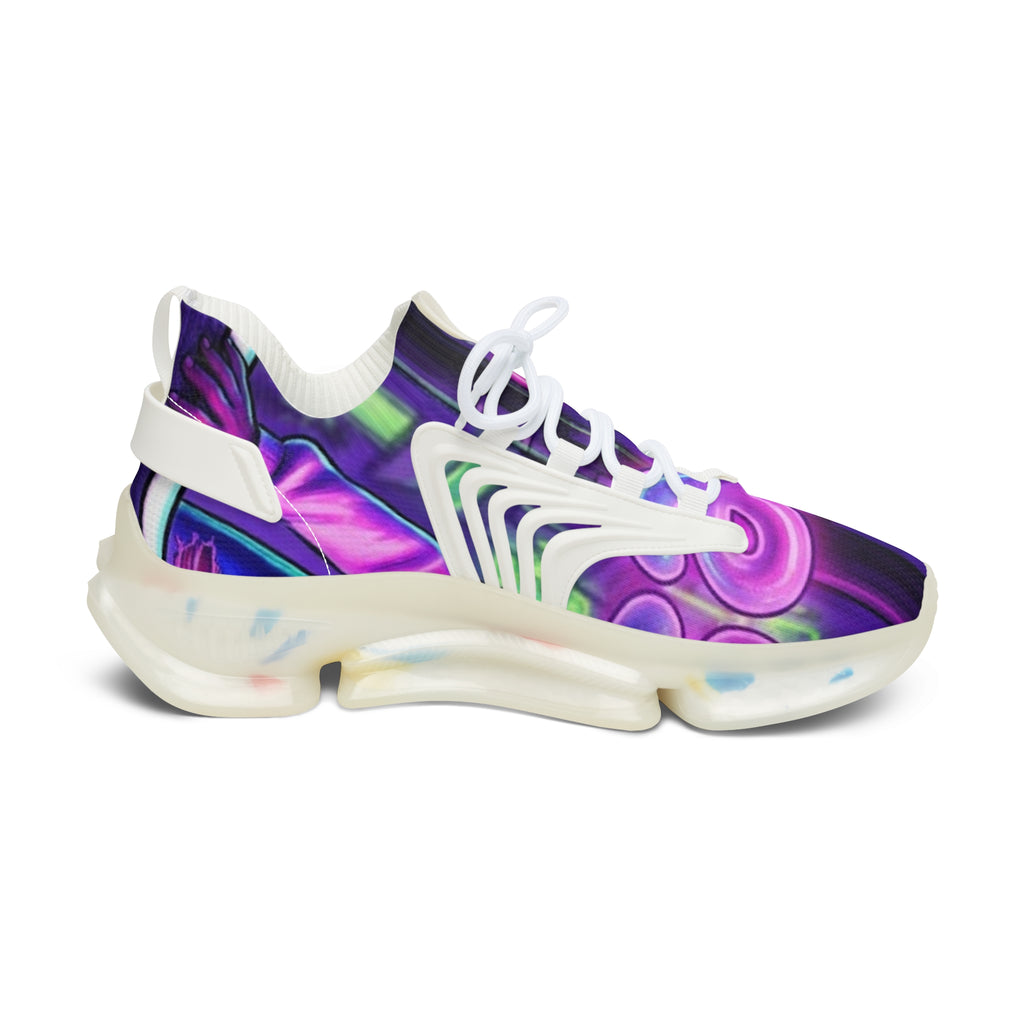 Women's Purple Galaxy Mesh Sneakers