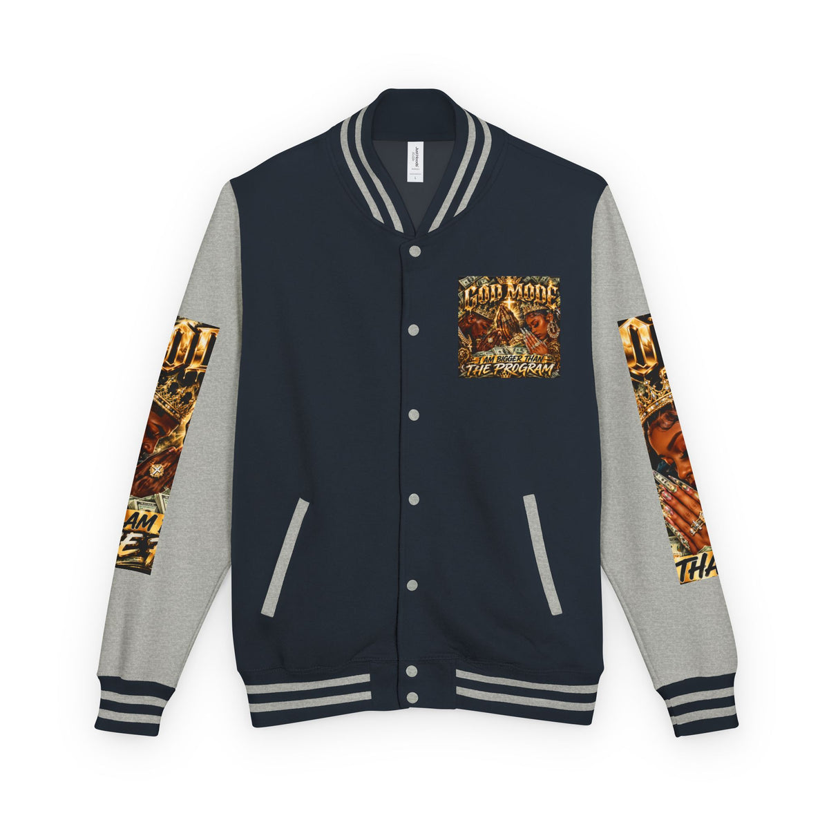 God Motive “I Am Bigger Than the Program” Letterman Jacket
