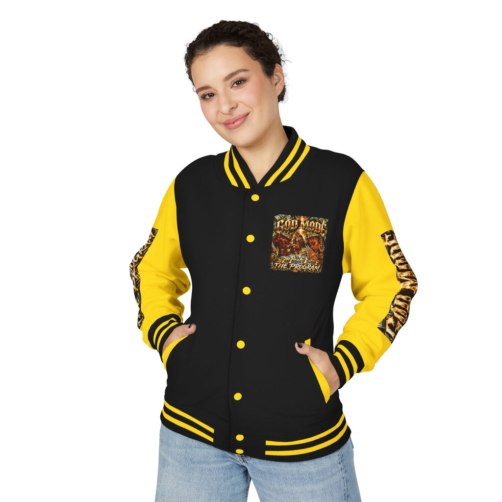 Letterman Jacket — 'I Am Bigger Than The Program' Graphic Varsity Jacket