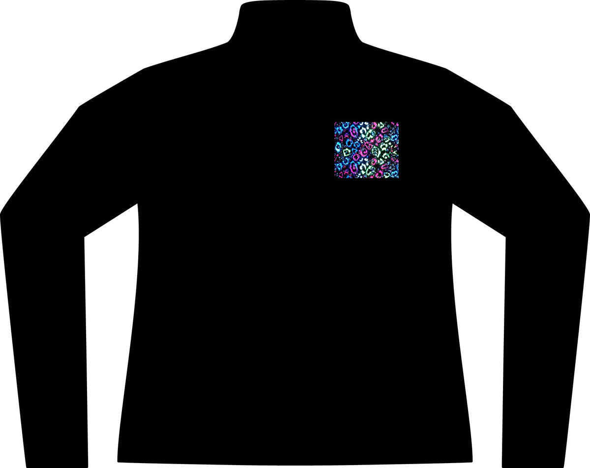 Women’s Colorful Abstract Full-Zip Practice Jacket