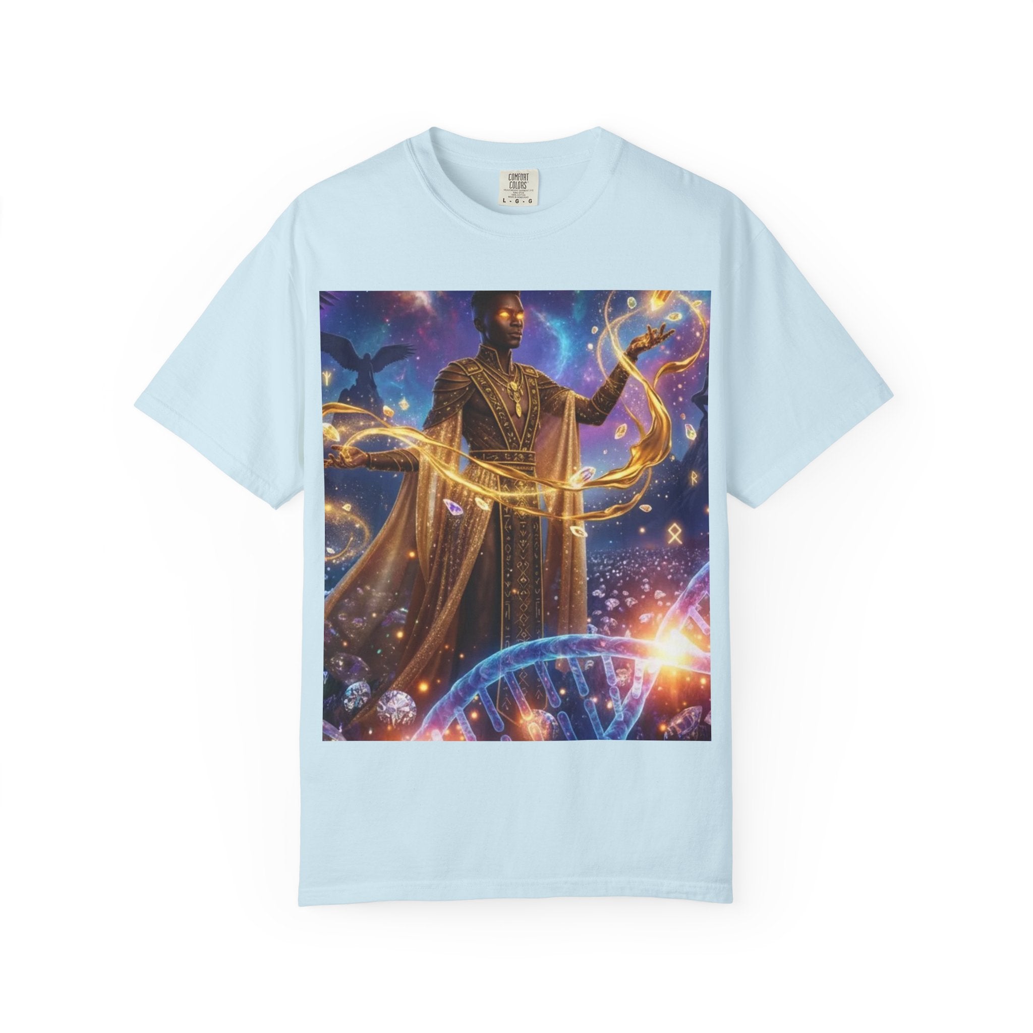 Cosmic Sorcerer T-Shirt — Celestial Magic Art Tee