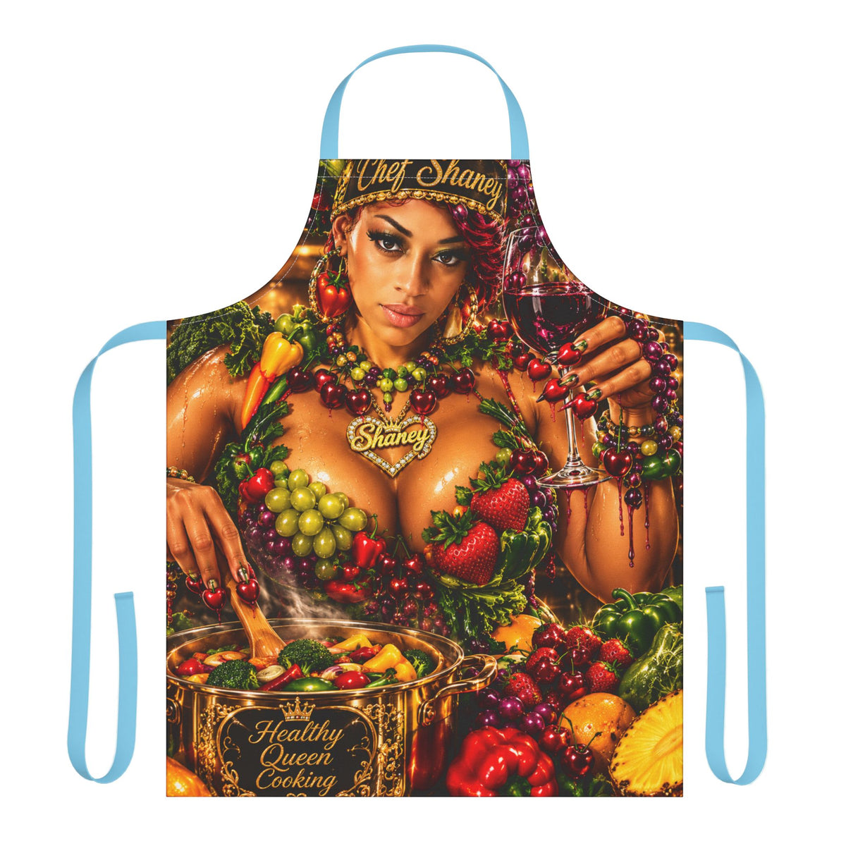 Apron — Vibrant Fruit Goddess Cooking Apron