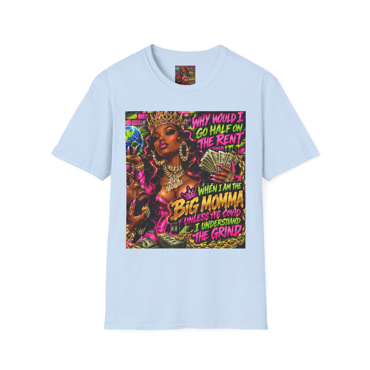 Big Momma Graphic T-Shirt – Bold Retro Hip-Hop Streetwear