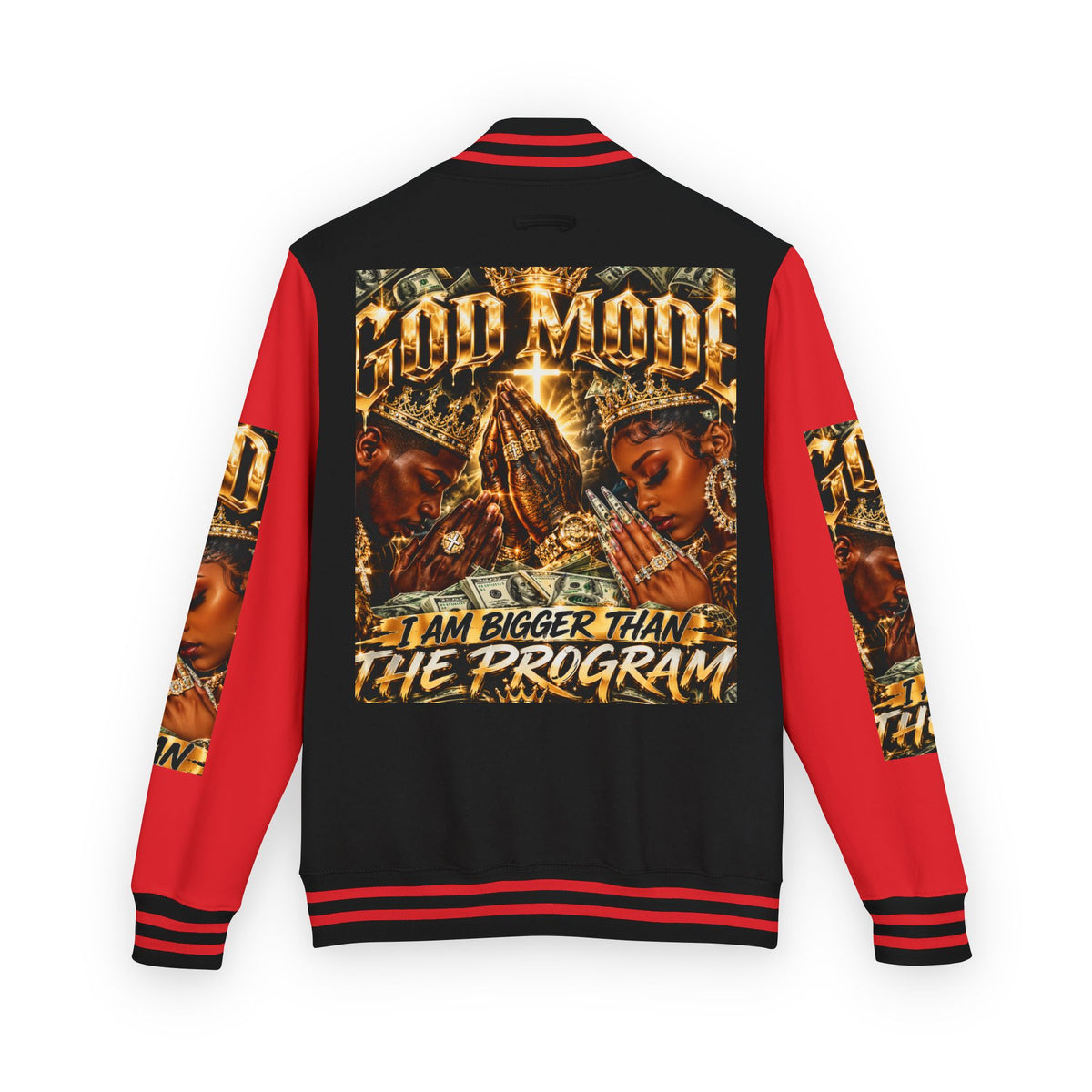 God Motive “I Am Bigger Than the Program” Letterman Jacket