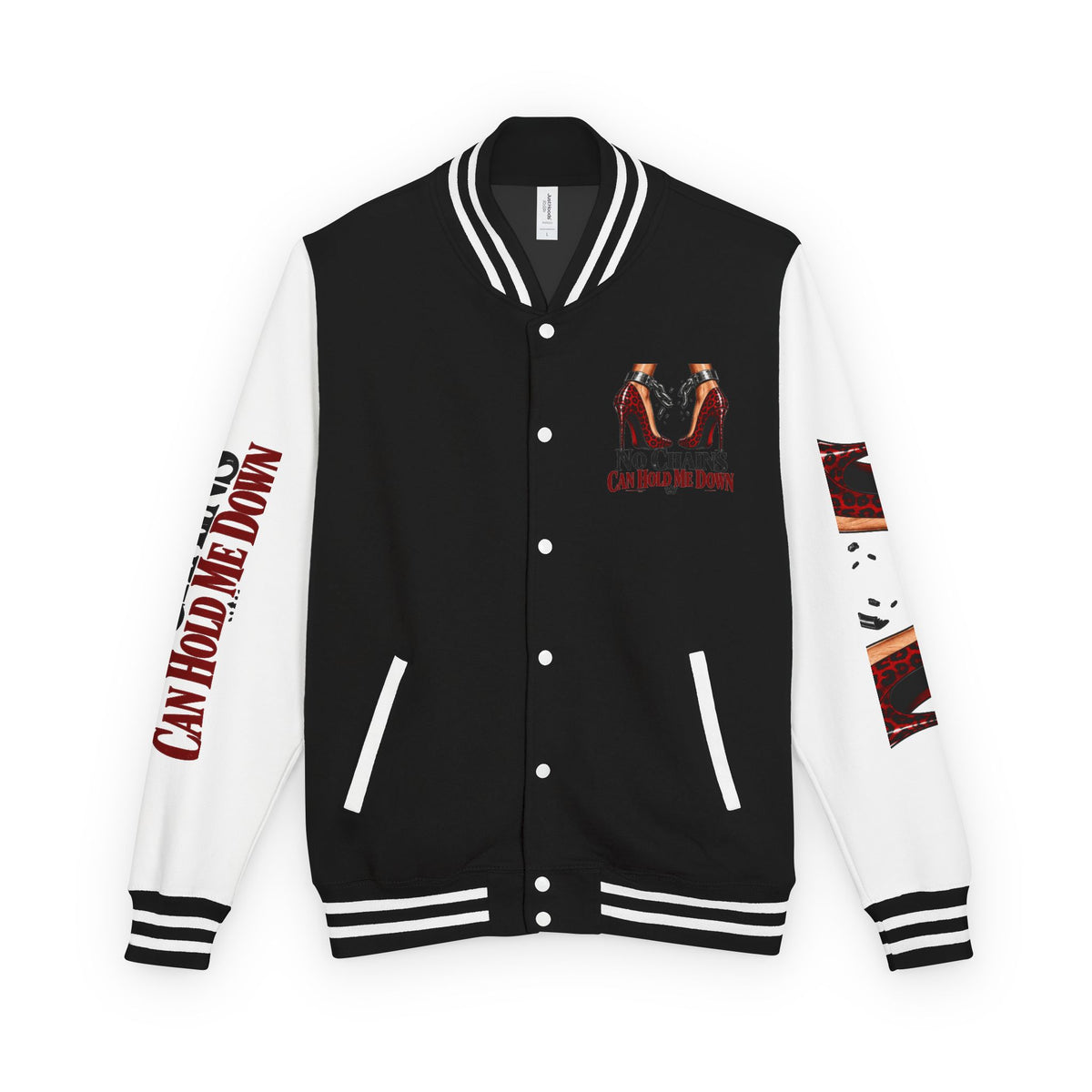 No Chains Letterman Jacket – Bold Streetwear Varsity Bomber