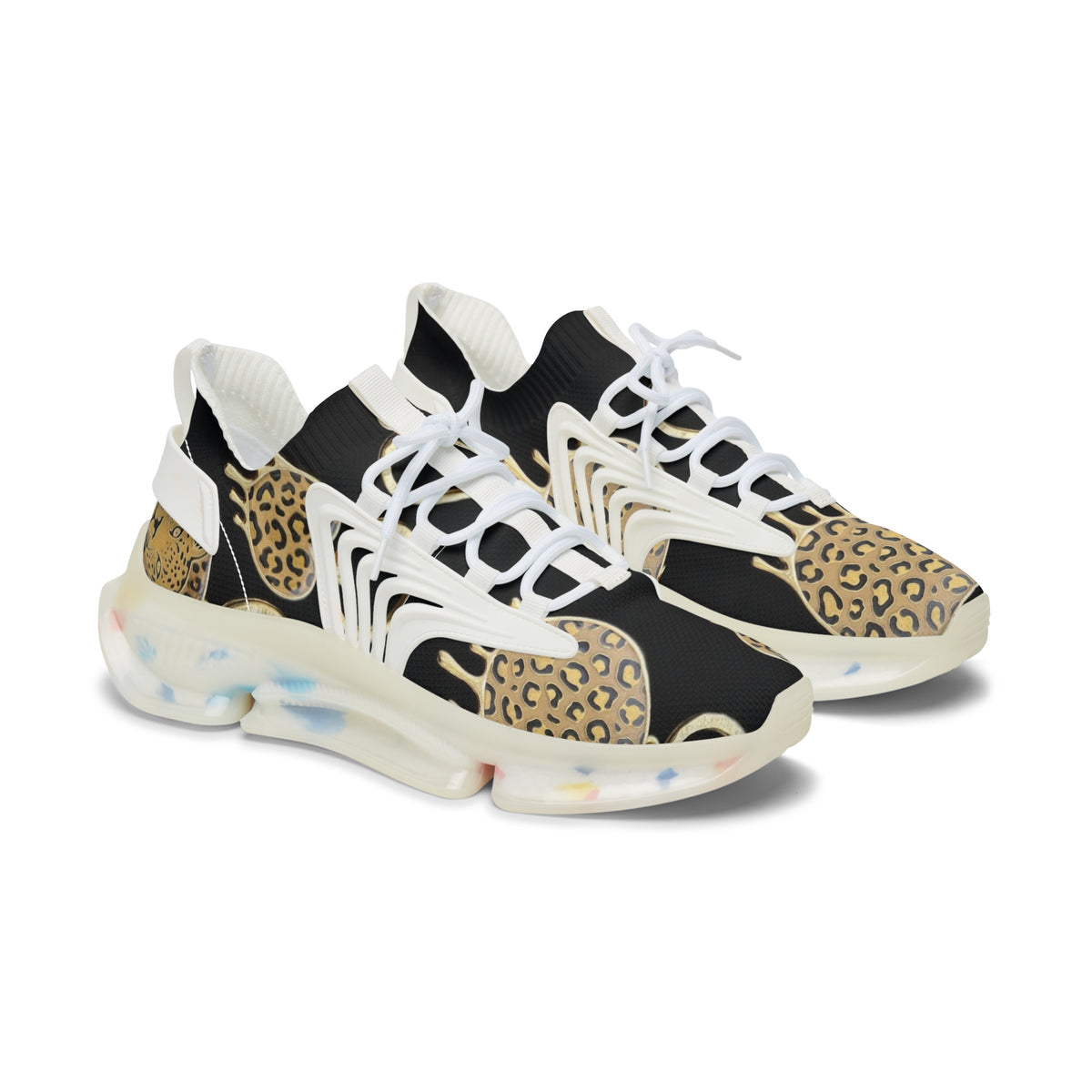 Women’s Leopard Print Mesh Sneakers