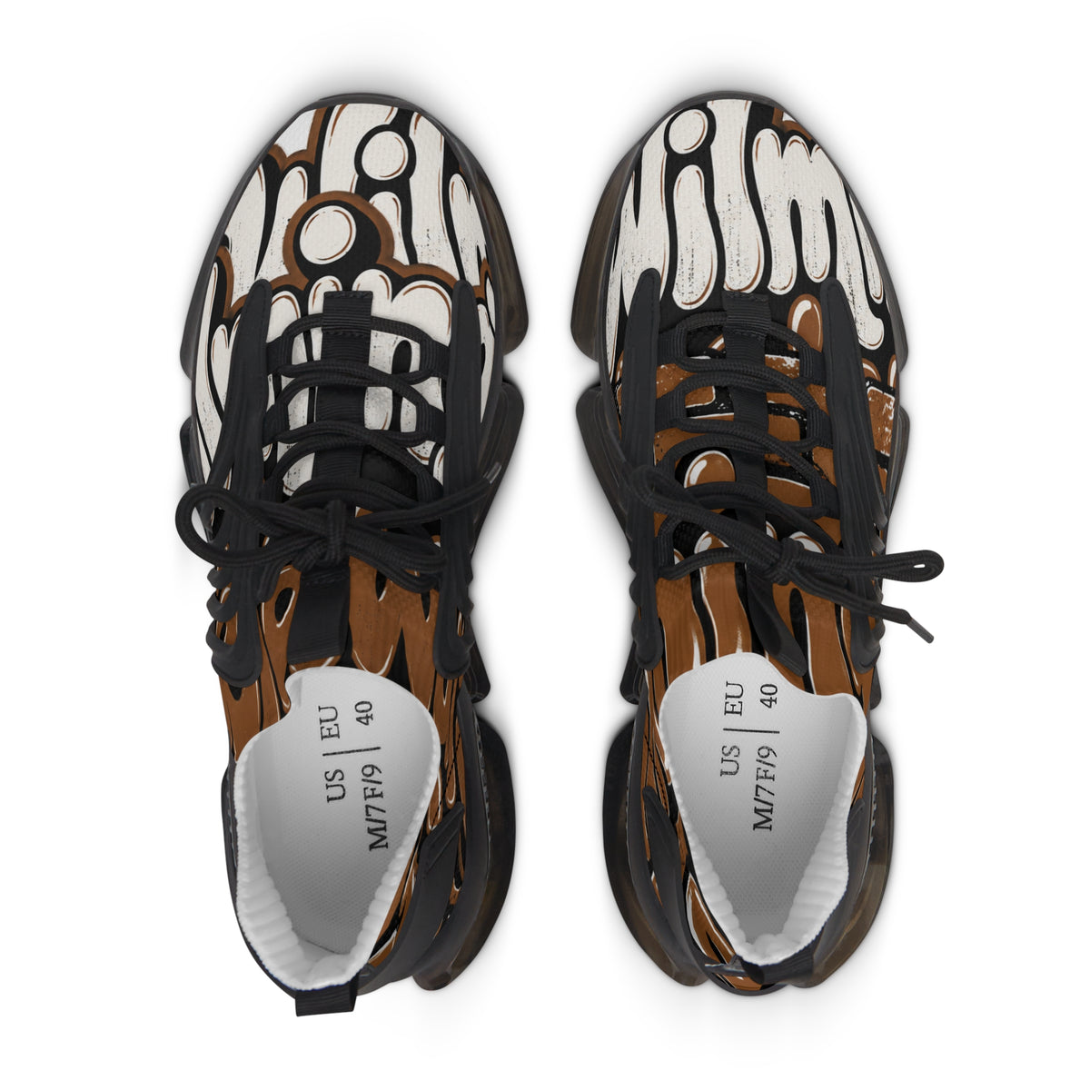 Women's Abstract Retro Mesh Sneakers