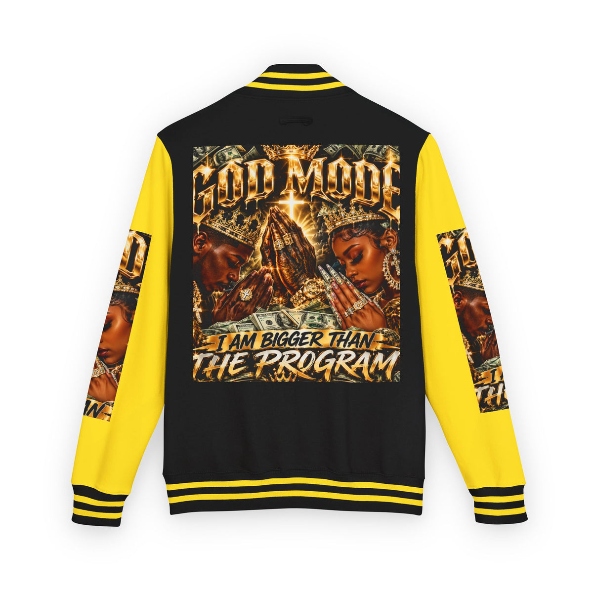 God Motive “I Am Bigger Than the Program” Letterman Jacket
