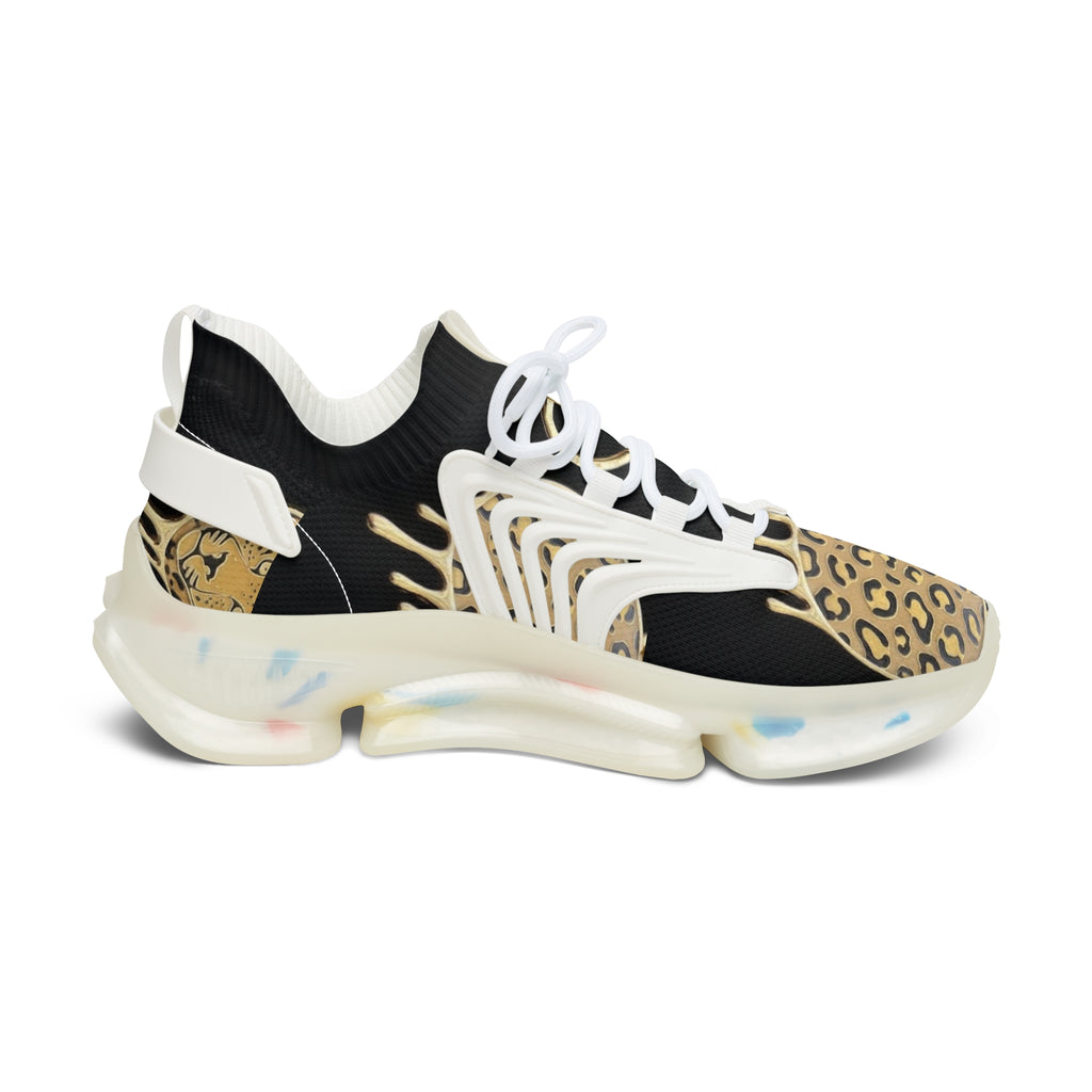 Women’s Leopard Print Mesh Sneakers