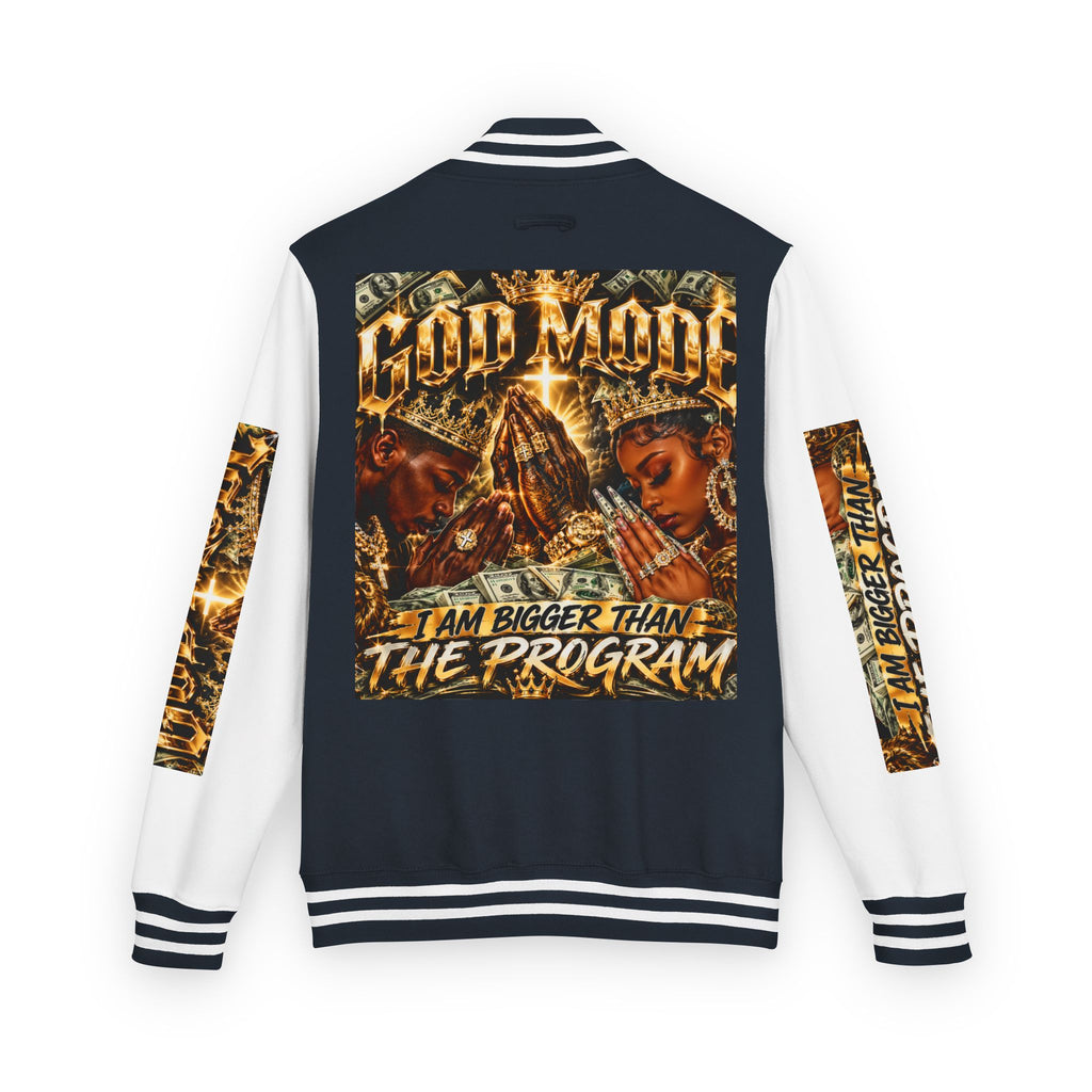 Letterman Jacket — 'I Am Bigger Than The Program' Graphic Varsity Jacket